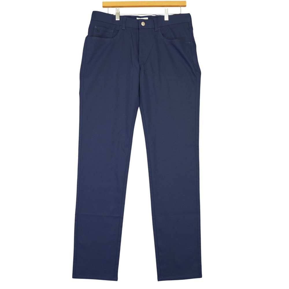 Peter Millar Pants Men 32x34 Navy Blue Crown Sport Performance 5-Pocket EB66